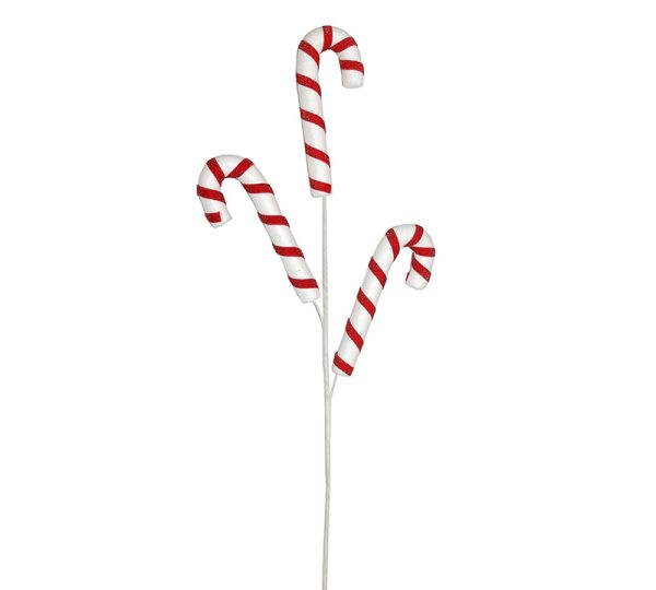 Candy cane spray White Red,70cm