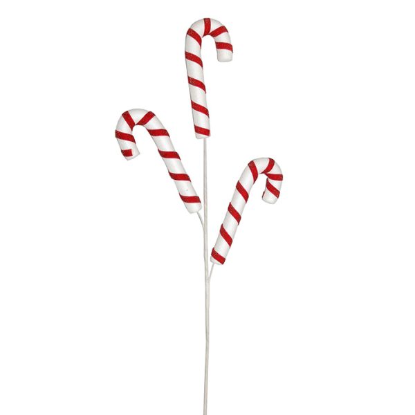 Candy cane spray White Red,70cm