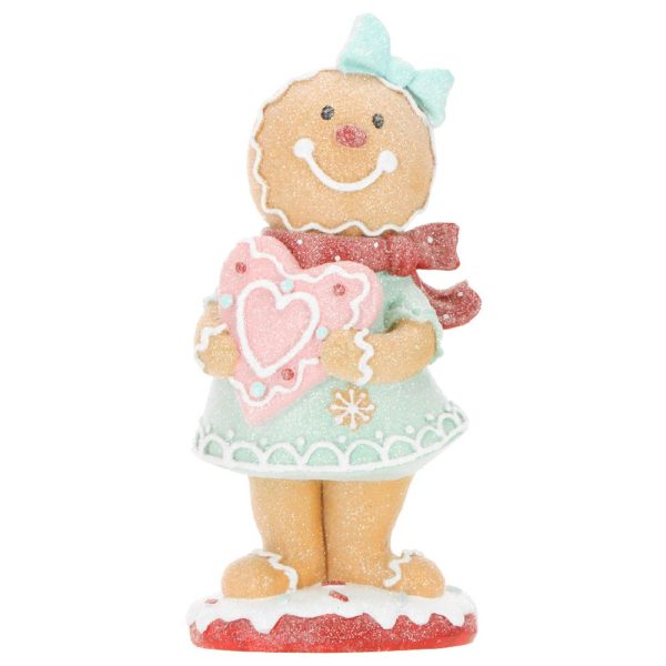 Ζαχαρωτο Κοριτσι Με Καρδια Gingerbread girl 11x8x24cm