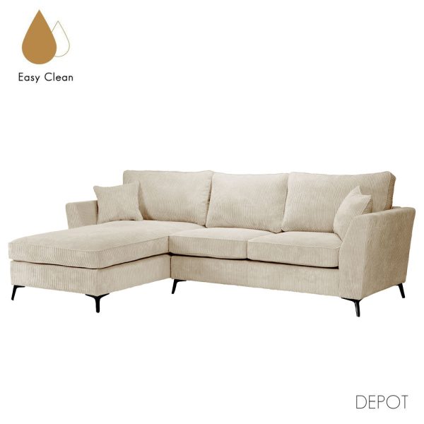 BOEL Καναπες Γωνια Αριστερη BEIGE 280x170xH92cm