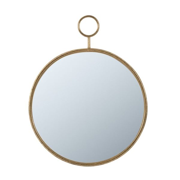 Artekko Mirror Καθρέπτης Τοίχου Μέταλλο Γυαλί Χρυσό (57×4.5×72)cm