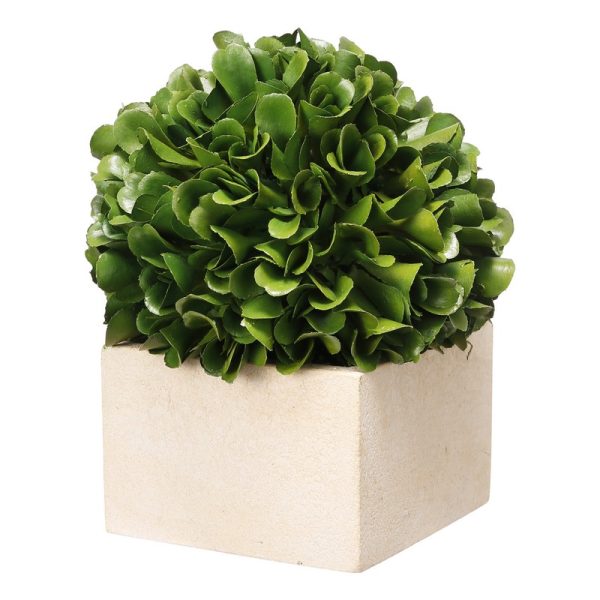 Artekko Boxwood Τεχνητός Πύξος Σε Γλαστράκι Πλαστικό Πράσινο (11.4×11.4×14)cm