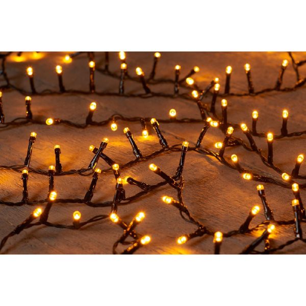 Φωτακια IVY 1200LED⁄26M Κλασσικο Θερμο – 5MM CONCAVE LED – 4MTR LEAD CABLE BLACK – 31V⁄IP44 Μετασχη