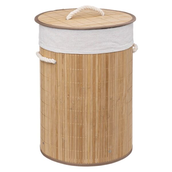 Καλάθια Για Άπλυτα ROUND BAMBOO LAUNDRY BASKET 48 FIVE 174780