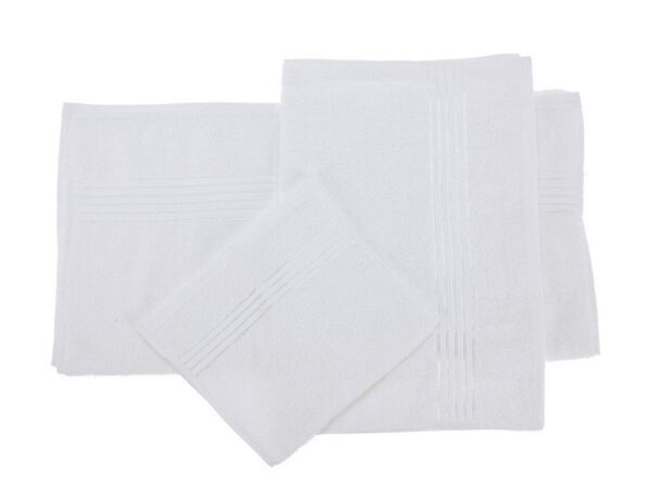 Πετσέτες Μπάνιου TOWEL SET OF 3 SIZES WHITE HD1001240