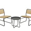 Έπιπλα Κήπου & Βεράντας GARDEN SET 3PCS PP RATTAN GREY VN3000150