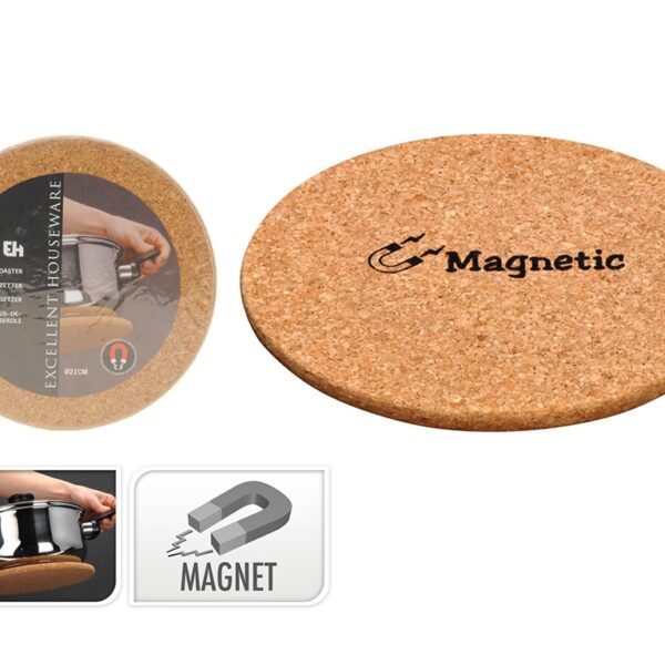 Εργαλεία Κουζίνας COASTER CORK MAGNETIC 21CM EXCELLENT HOUSEWARE 836