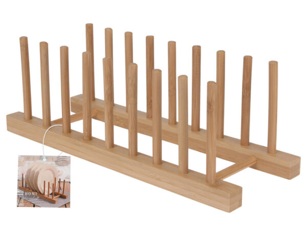 Οργάνωση Κουζίνας PLATE HOLDER HOME &AMP; STYLING BAMBOO 34X12CM 1704860