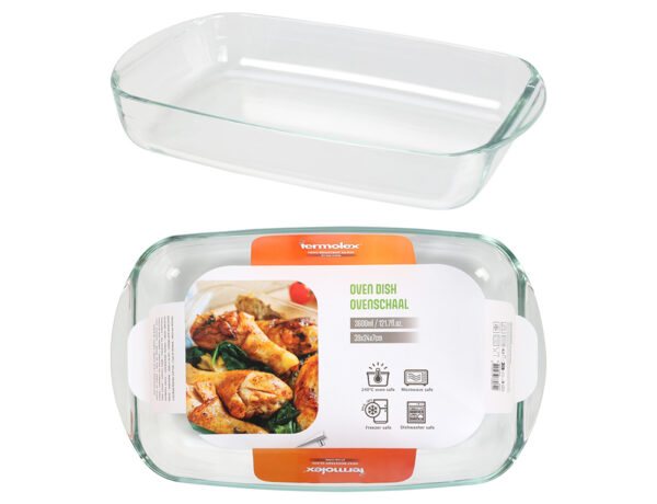 Γάστρεσ- Ταψιά OVEN DISH TERMOLEX GLASS 3600ML CD1003010