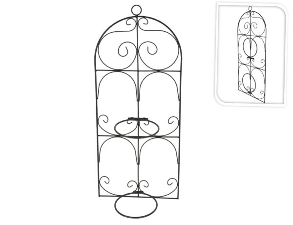 Διακόσμηση & Οργάνωση Μπαλκονιοΰ FLOWER RACK 70X29CM BLACK 138000250