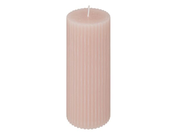 Κεριά & Κηροπήγια DEMI PINK RND CANDLE 5X14 196064G