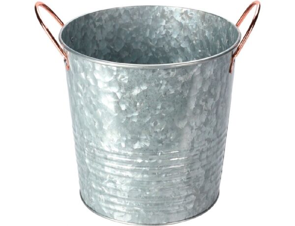 Διακόσμηση & Οργάνωση Μπαλκονιοΰ BUCKET ZINC METAL WITH HANDLES FZ1000810