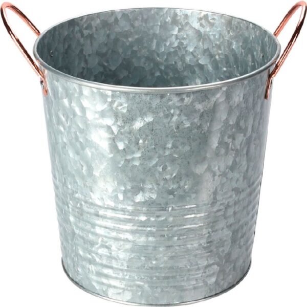 Διακόσμηση & Οργάνωση Μπαλκονιοΰ BUCKET ZINC METAL WITH HANDLES FZ1000810