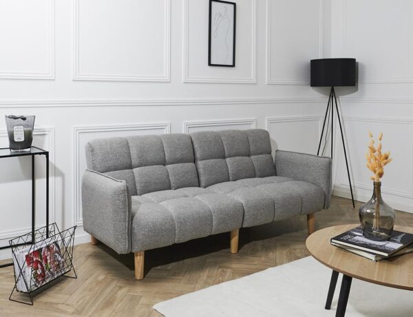 Καναπέδες DREAM CONVERTIBLE SOFA GREY HD0149