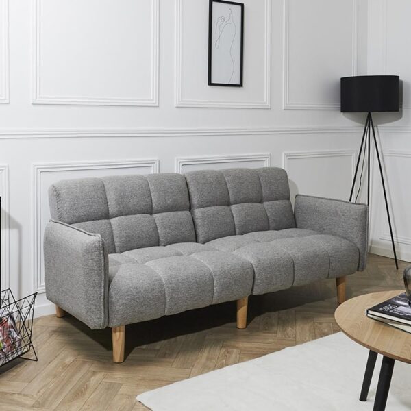 Καναπέδες DREAM CONVERTIBLE SOFA GREY HD0149