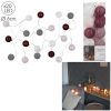 Διακοσμητικές Γιρλάντες LED 20 LED BALL STRING LIGHTS GOLDEN PINK SHADES LA100