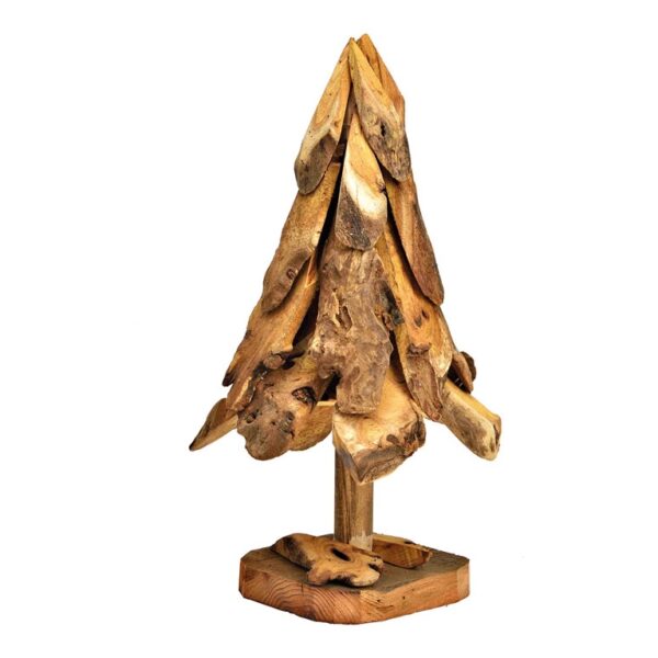 Διακόσμηση & DECO Σε Εορταστικό Πνεΰμα FIR TREE MADE OF WOOD NATURAL (W⁄H⁄D) 22X44X22CM