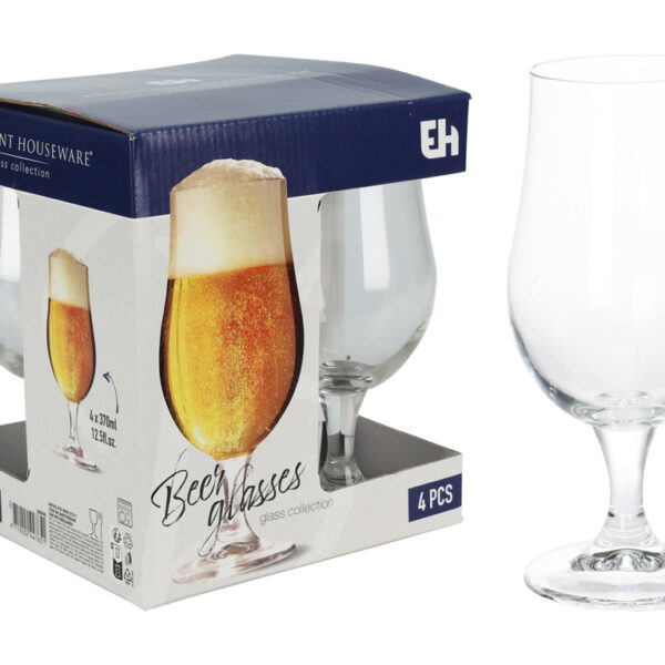 Ποτήρια, Κοΰπες & Κανάτες BEER GLASS EH 370ML SET 4PCS CC7000320