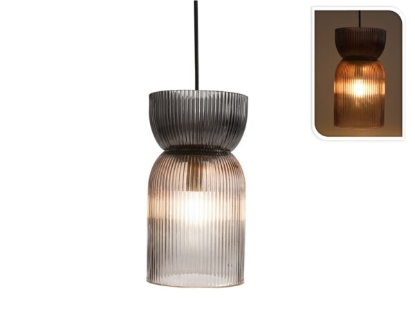 Φωτιστικά Ρεΰματος PENDANT LIGHT 16X26CM GREY HZ1934160