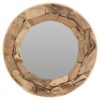 Καθρέπτες MIRROR TEAK FRAME DIA 50CM J11300860