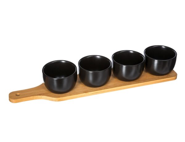 Οργάνωση Τραπεζιοΰ APPETIZER SET BAMBOO BLACK L41 SECRET DE GOURMET