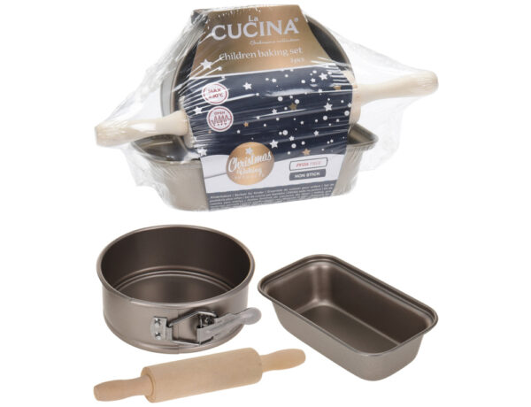 Φόρμα Για Κεικ CHILDREN BAKING SET LA CUCINA 3PCS 170113140