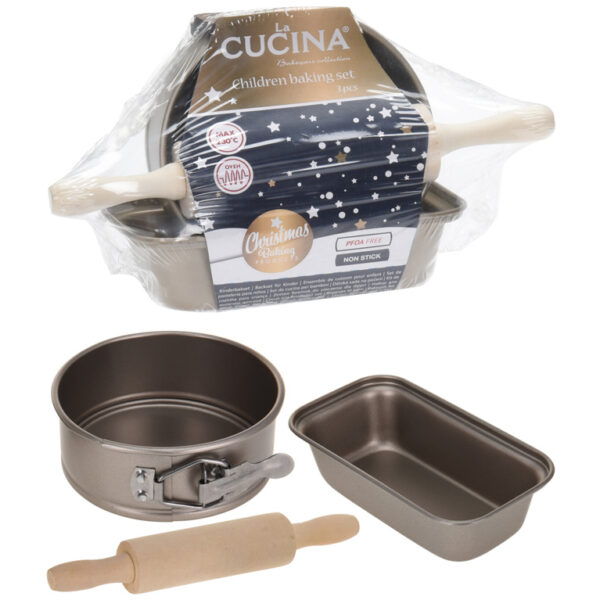 Φόρμα Για Κεικ CHILDREN BAKING SET LA CUCINA 3PCS 170113140