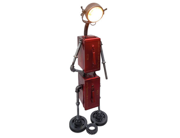 EXTREME INTERIOR DESIGN LAMP ROBOT IRON RED E27 MAX.60W 74940