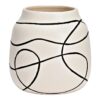 Διακόσμητικά Στοιχεία VASE CERAMIC WHITE, BLACK (W⁄H⁄D) 11X19X11CM