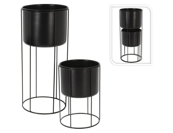 Τεχνητά Φυτά & Κασπώ FLOWER POT STAND SET OF 2PCS NBD200710