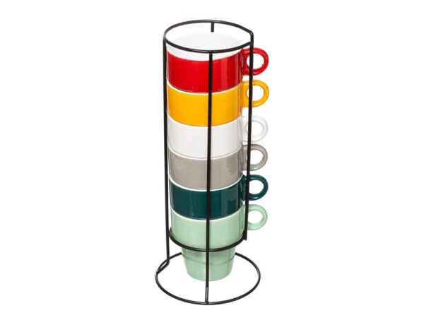 Ποτήρια, Κοΰπες & Κανάτες RACK 6 MUGS M COLORAMA 26CL 211719726A