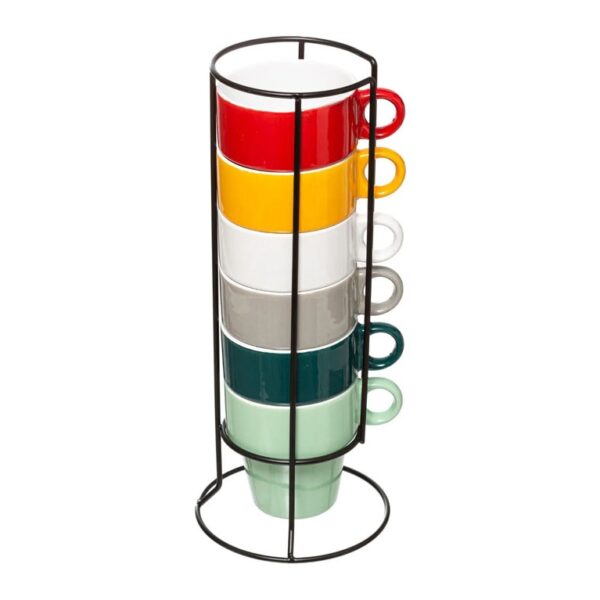 Ποτήρια, Κοΰπες & Κανάτες RACK 6 MUGS M COLORAMA 26CL 211719726A