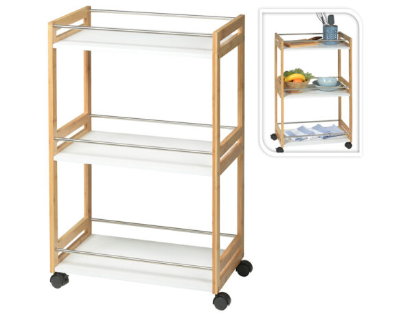 Τρόλεϊ Κουζίνας KOYZ TROLLEY EH BAMBOO 784400100