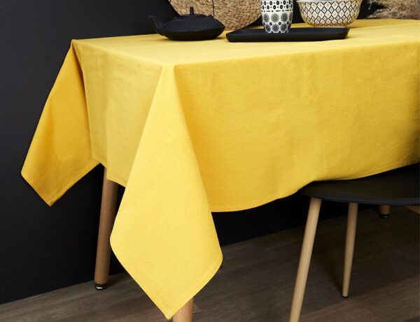 Τραπεζομάντηλα & Πετσέτες Δειπνου COTTON TABLECLOTH MUSTARD 140X250CM TX9367