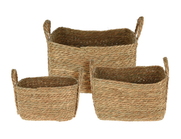 Καλάθια BASKET SET H&AMP;S COLLECTION ROUND 3 SIZES KR2002920