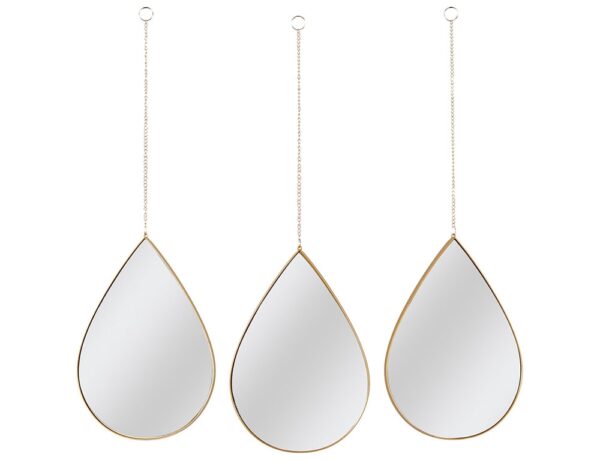 Καθρέπτες MIRROR DECO DROP SUSPENDED GOLD SIXTE X3 HD0108