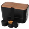 Δοχεία Φαγητοΰ & LUNCH BOX Σετ Φαγητου UMAMI SINGLE LAYER BENTO BOX BLACK &AMP;