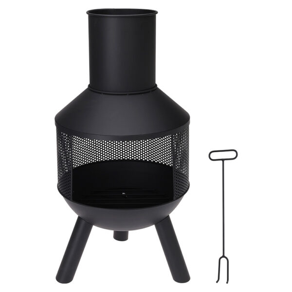 Τζακια Και Εστίες Φωτιάς Βεράντας – Κήπου CHIMNEY FIREPLACE METAL H76CM CM7000220