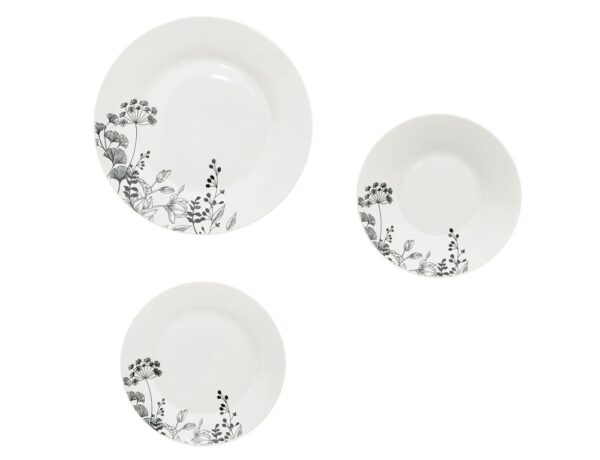 Πιάτα – Σετ Δείπνου⁄καφέ SET 18P WHITE FLORAL 154916