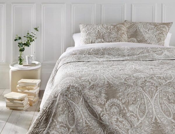 Κουβέρτες & Ριχτάρια LINEN COVERLET +2CUSHION COVER ATMOSPHERA 131770D