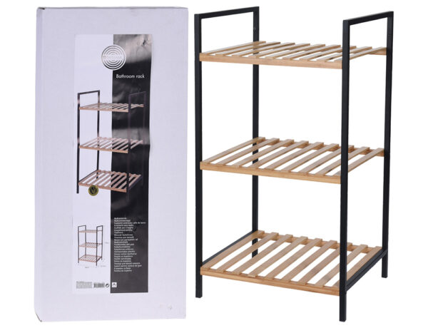 Έπιπλα Μπάνιου BATHROOM RACK BATHROOM SOLUTIONS 3 BAMBOO SHELVES