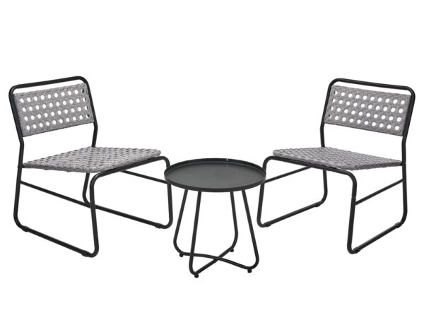 Έπιπλα Κήπου & Βεράντας GARDEN SET 3PCS PP RATTAN GREY VN3000150