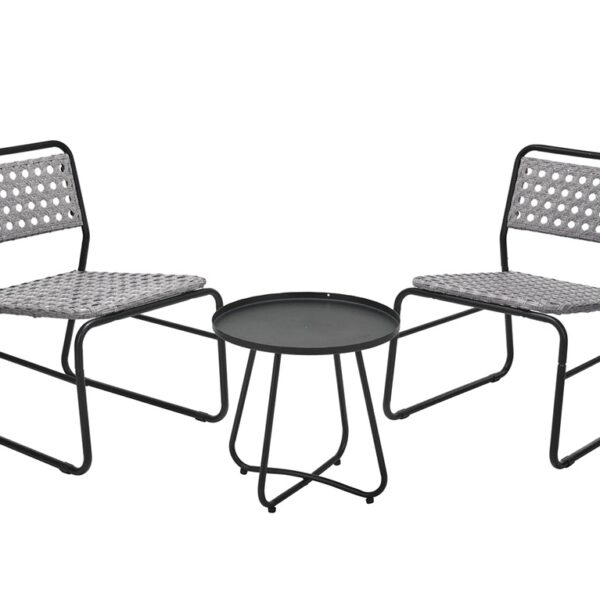 Έπιπλα Κήπου & Βεράντας GARDEN SET 3PCS PP RATTAN GREY VN3000150