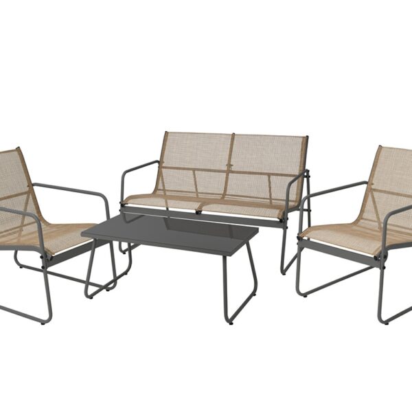 Έπιπλα Κήπου & Βεράντας GARDEN FURNITURE 4PCS ANTHRACITE Y06000590