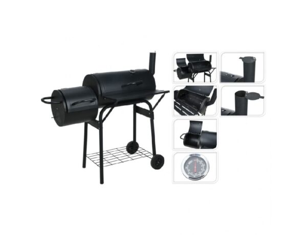 Ψησταριές ΒARBEQUE BBQ LOC SMOKER BLACK C83000100