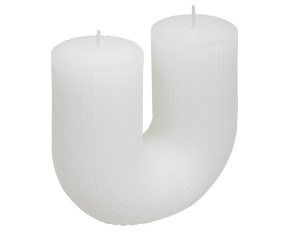 Κεριά & Κηροπήγια DEMI WHITE U CANDLE 196112