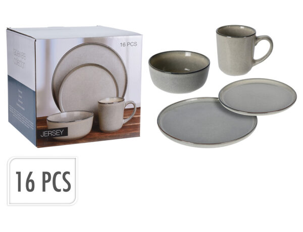 Πιάτα – Σετ Δείπνου⁄καφέ DINNER SET 16PCS STONEWARE Q91000100