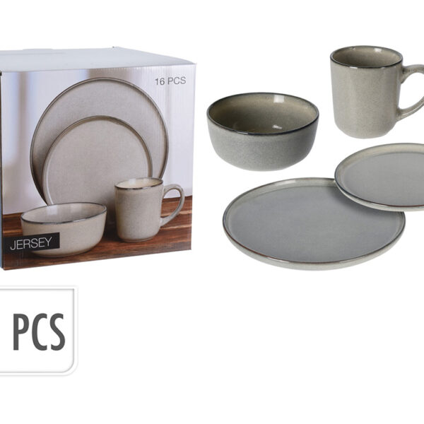 Πιάτα – Σετ Δείπνου⁄καφέ DINNER SET 16PCS STONEWARE Q91000100