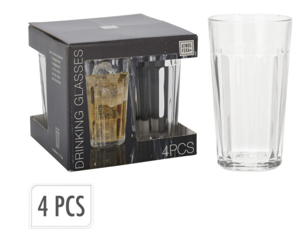 Ποτήρια, Κοΰπες & Κανάτες DRINKING GLASS 350ML SET 4PCS CC7001470