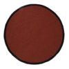 Χαλιά TAPIS ROND COTON MOUTARDE BORD NOIR 120CM M4 TX904